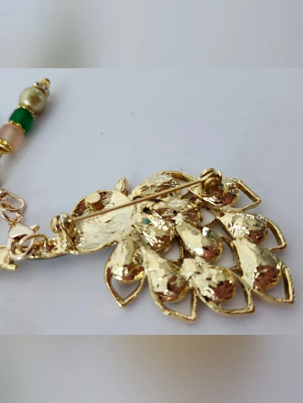 Handcrafted elegant peacock